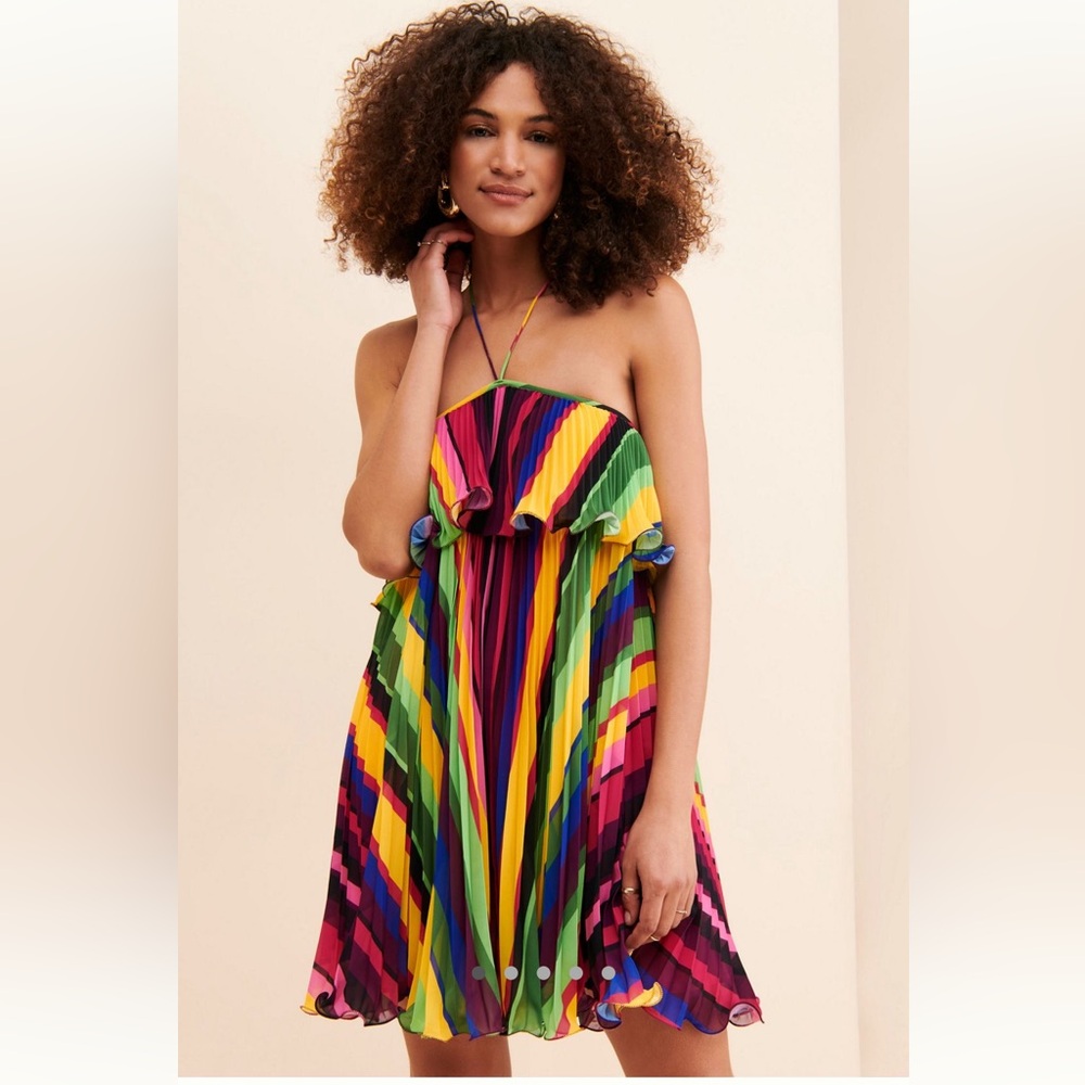 AMUR Sevyn Mini Halter Dress